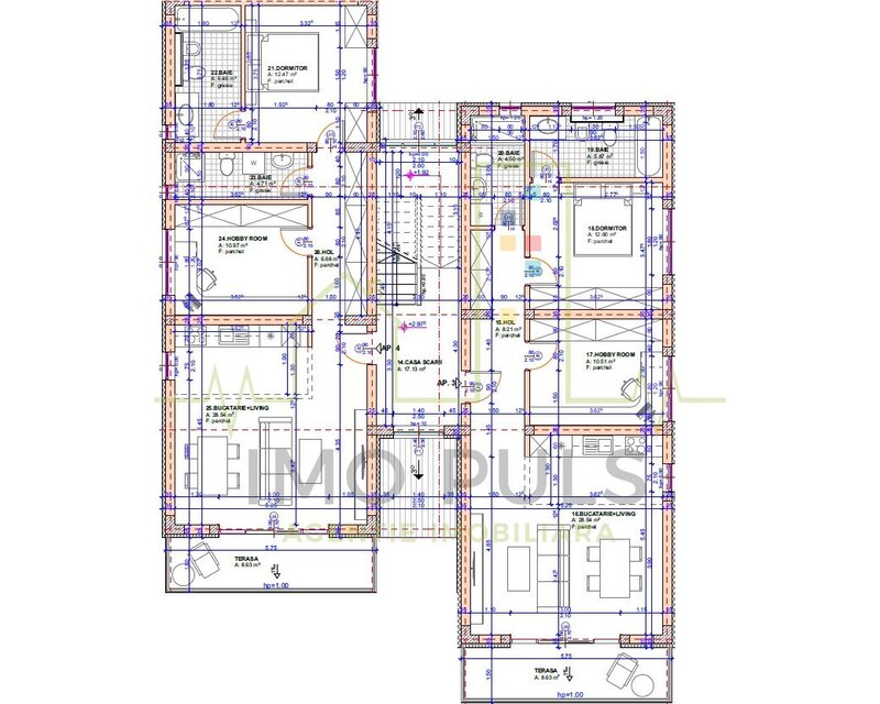 Braytim - Timisoara. Apartament 3 camere. Nou. 2 Bai. Vila cu 6 apartamente